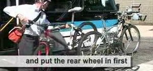 Use the bike rack on a public bus