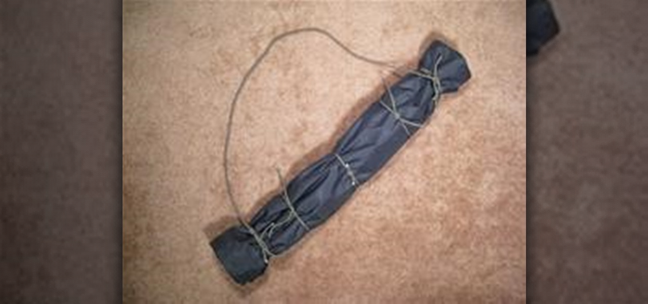 Build an Emergency Rucksack with a Poncho & Rope (The Horseshoe Pack)