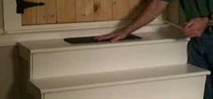 Install stair tread pads