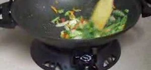 Make a prawn and vegetable stir-fry