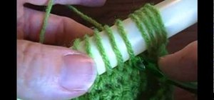 Crochet a looped fringe using the broomstick technique