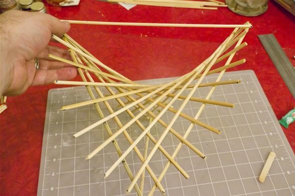 How to Make a Hyperbolic Paraboloid Using Skewers