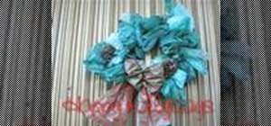 Make a Christmas wreath out of recycled materials