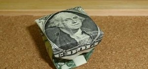 Fold an origami dollar bill ring