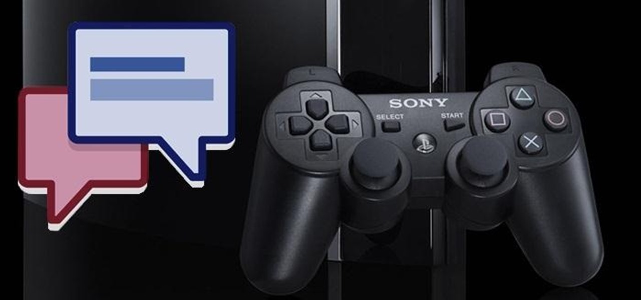 Use Facebook Chat on Your PS3