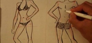 Draw the male body