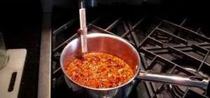 Make homemade garlic chili oil