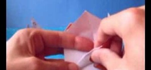 Origami a sailboat