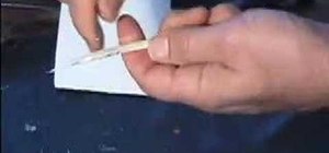 Cut a quill pen