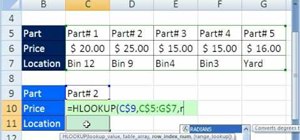 Retrieve multiple values from a horizontal Excel table