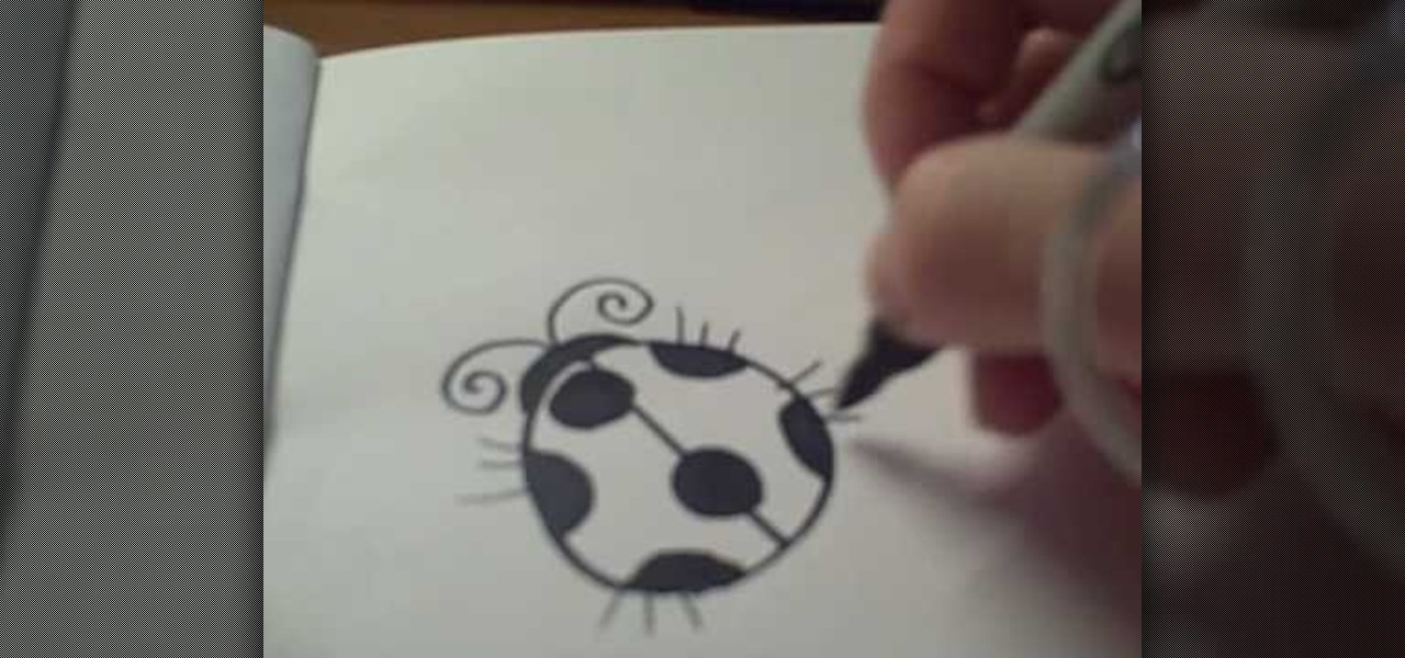 How to Draw a cartoon ladybug « Drawing & Illustration :: WonderHowTo