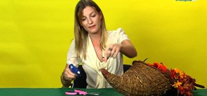 Craft a bountiful turkey cornucopia for Thanksgiving
