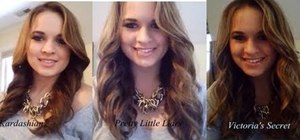 Do one curling method to achieve three sexy hairstyles