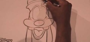 Draw Walt Disney character, Goofy