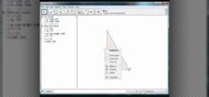 Work with a right angle triangle in GeoGebra