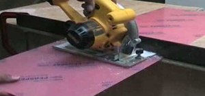 Cut Perspex or acrylic sheet with a circular or jigsaw