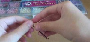 Make a basic beaded bobby pin