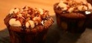 Bake and decorate Mississippi mud cupcakes