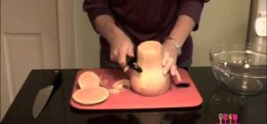 Cut and peel a butternut squash