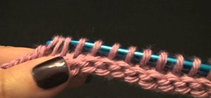 Make the Afghan or Tunisian crochet stitch - entrelac