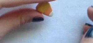Make candy corn out of polymer clay