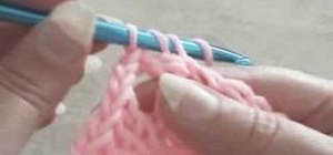 Crochet a left handed granny square