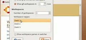 Use multiple workspaces in Ubuntu Linux