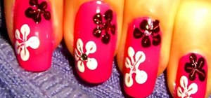 Create nail flowers for nail art designs