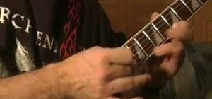 Fretboard finger tap on guitar