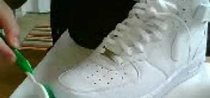 Clean a pair of white Nike Air Force Ones