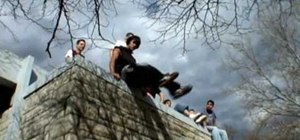 Perform the land and roll for Parkour