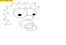 Draw Maggie Simpson in Paint or Illustrator
