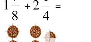 Add fractions with mixed numbers using math