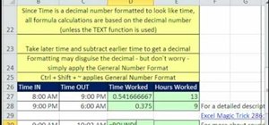 Format time and make time calculations in MS Excel