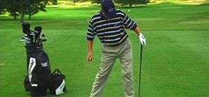 Correct shoulder tilted golf push shots