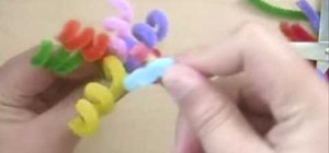 Craft a colorful pipe cleaner pencil topper with kids