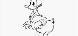 Draw Disney's Donald Duck