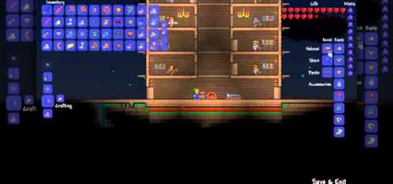 How to How to craft a robe in Terraria.