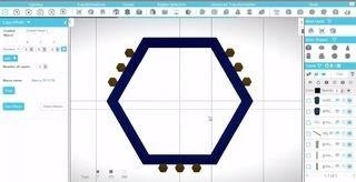 How to Make a Stackable Hexagon Model in SelfCAD