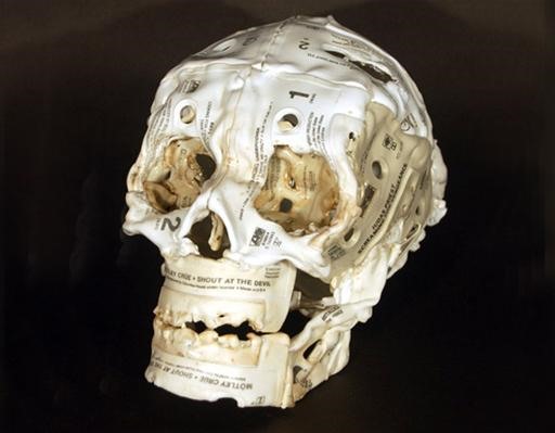 Sculpt Melted Cassette Tape Puddles Into Skulls