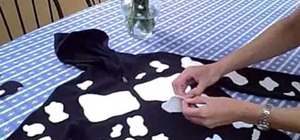 DIY a cow costume for Chick-fil-A Cow Appreciation Day