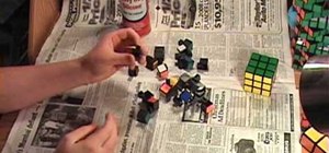 Clean and lubricate Rubik's Cube puzzles