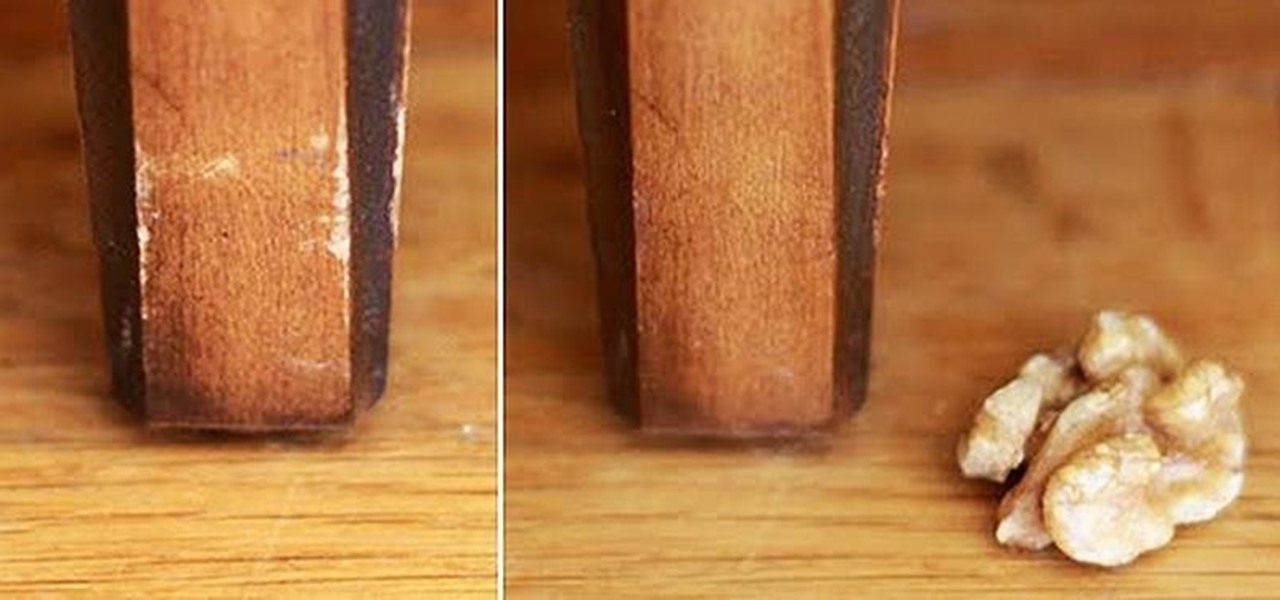 Use Nuts To Repair Small Nicks, How To Repair Scratches On Wood Table