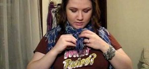 Tie your scarf using different methods