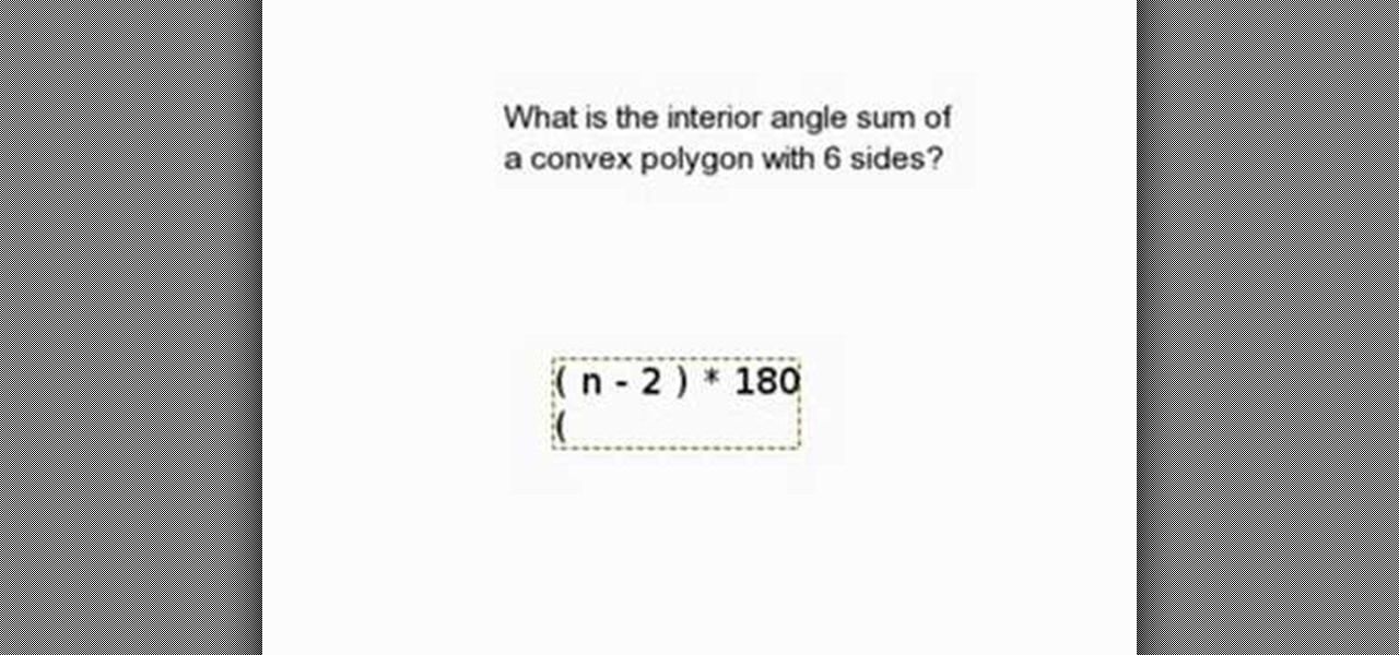 How To Find The Interior Angle Sum Of A Polygon Math