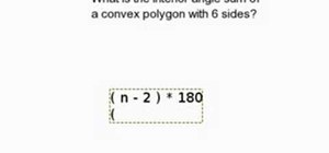 Find the interior angle sum of a polygon