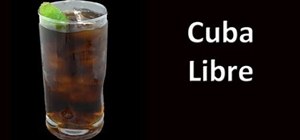 Make a Cuba Libre with rum, Coke & lime