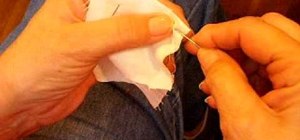 Sew by hand without making knots