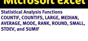 Use statistical functions in Excel (STDEV/MODE/MEDIAN)