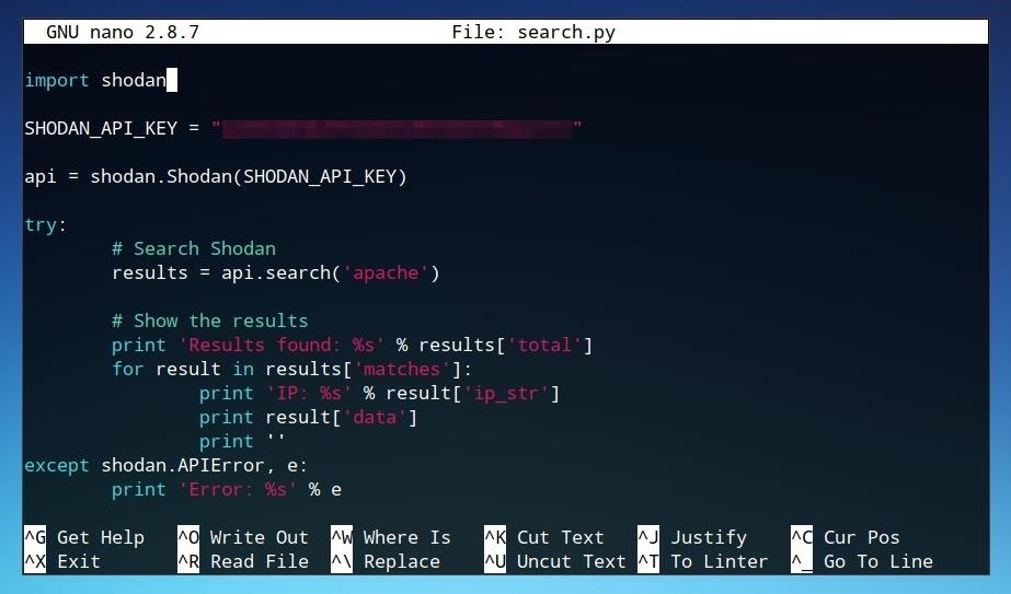 The Hacks of Mr. Robot: How to Use the Shodan API with Python to Automate Scans for Vulnerable Devices